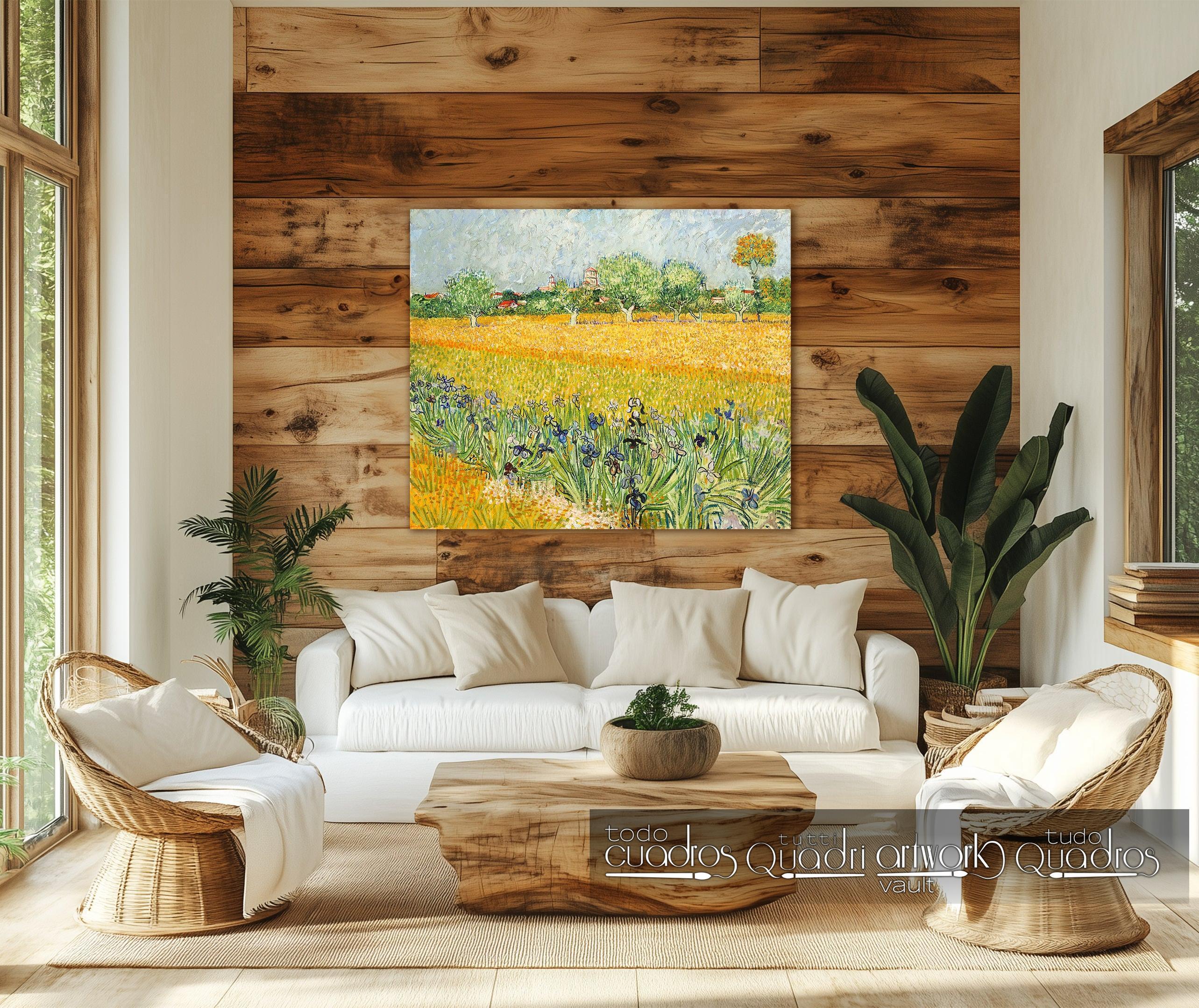 Campo con flores cerca de Arles, Van Gogh