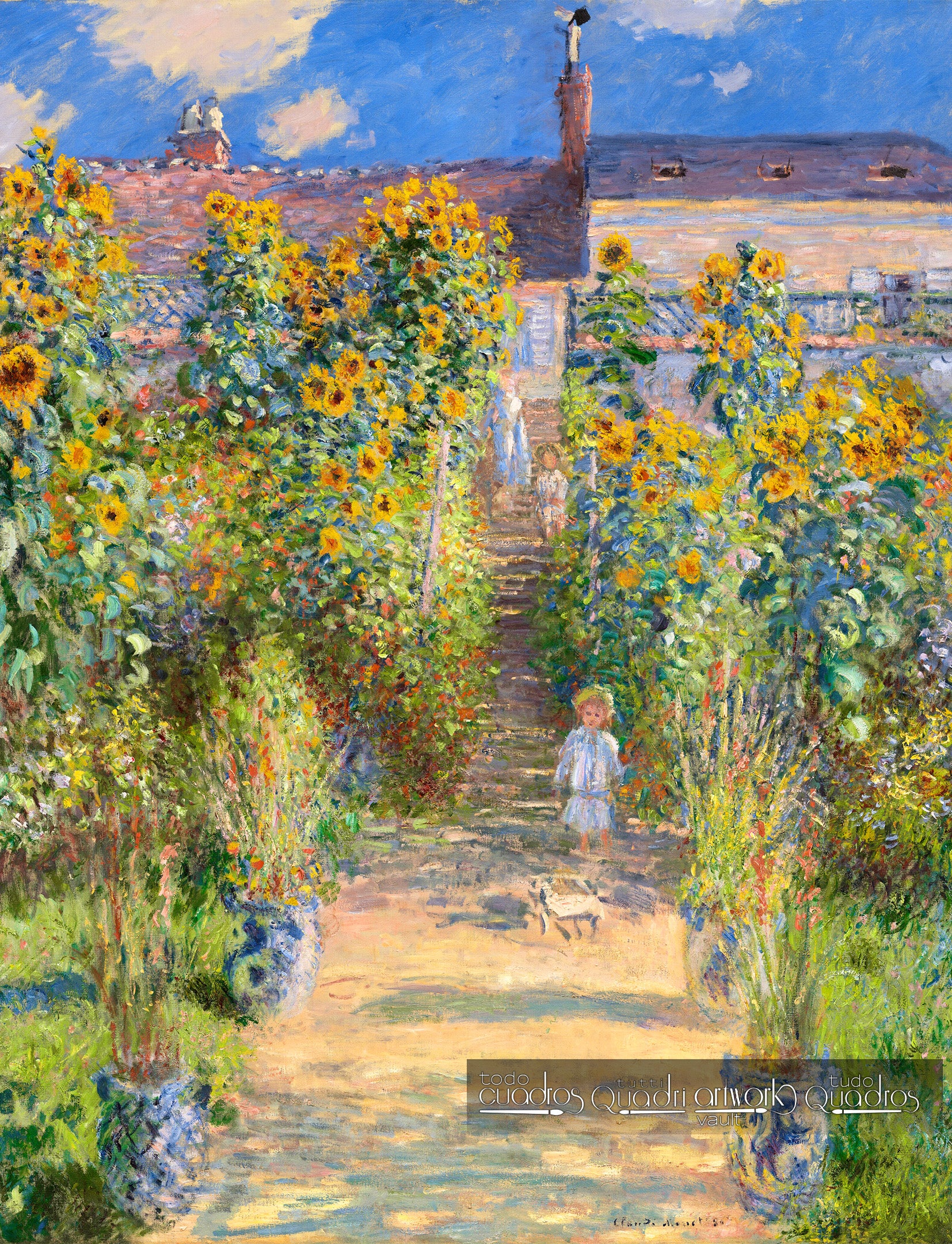 Jardín de Vetheuil, Monet