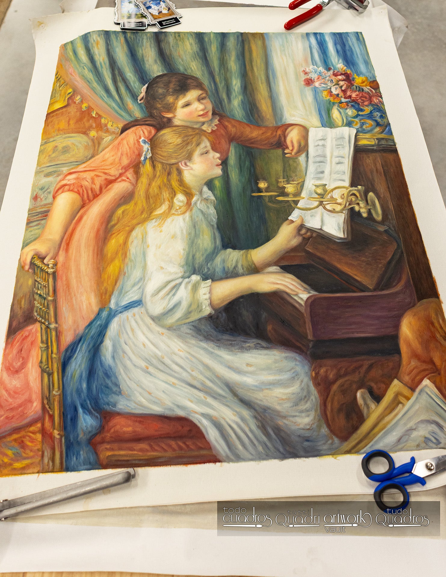 Dos niñas al piano, Renoir
