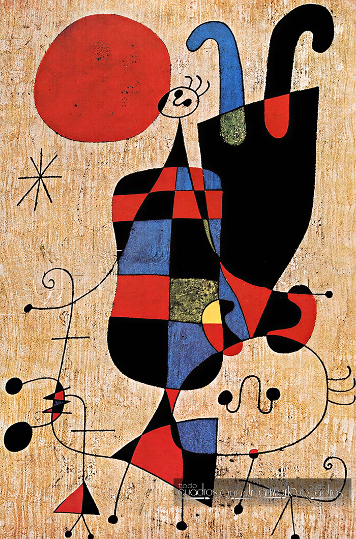 Perro frente al sol, Miró