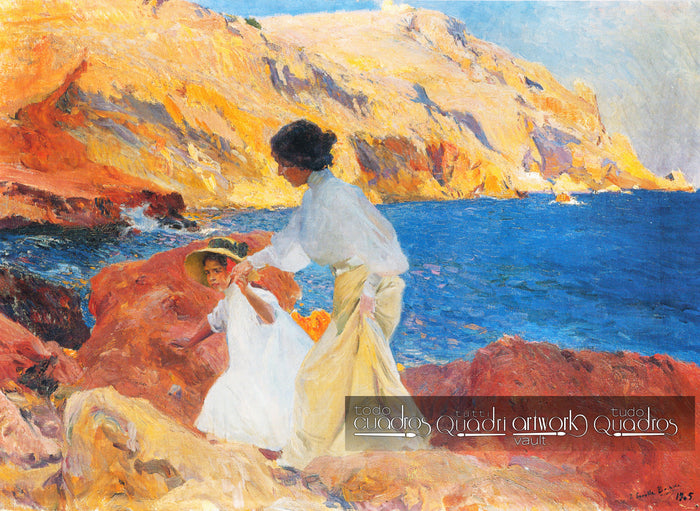 Clotilde y Elena en las rocas, Sorolla