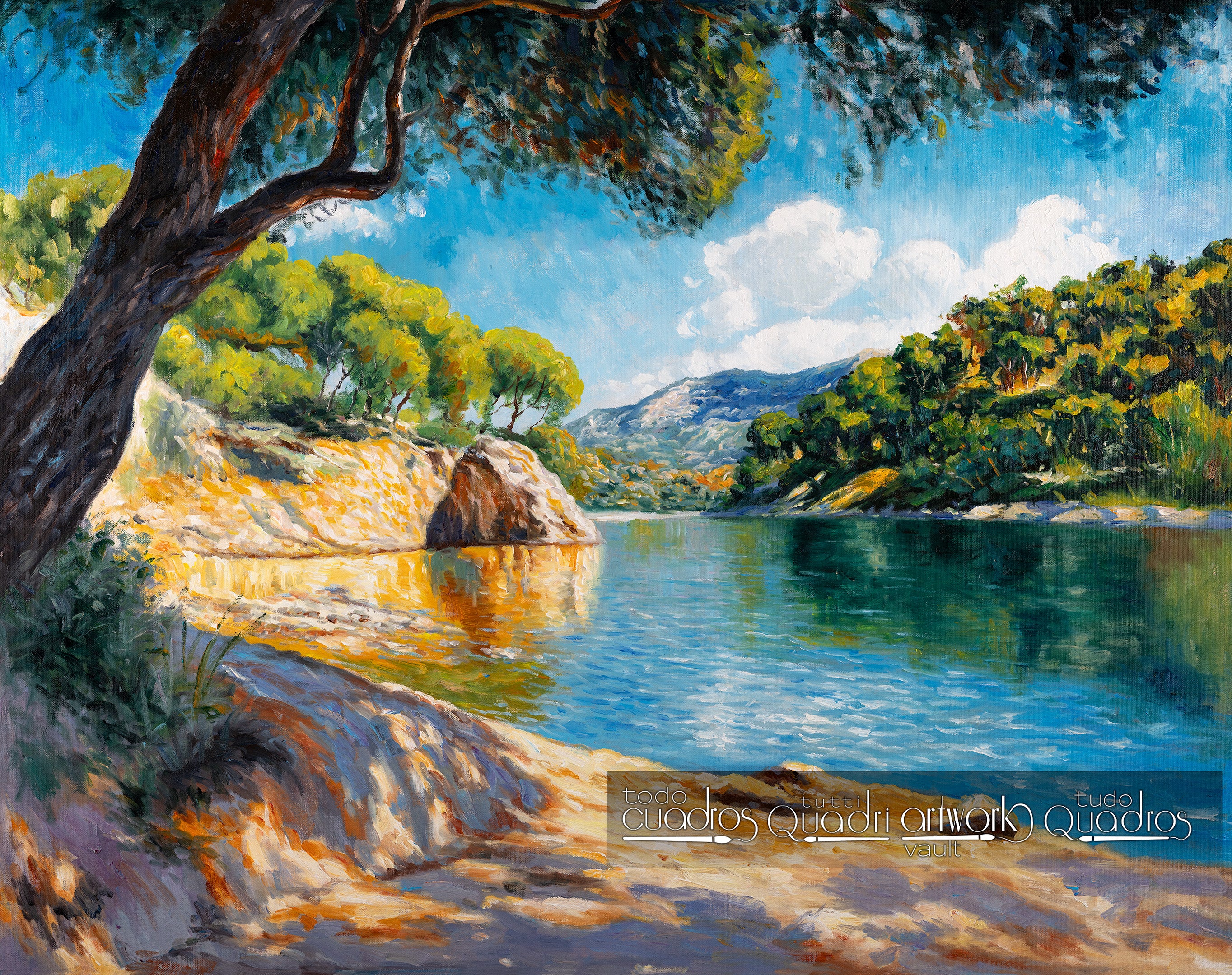 Luz y calma en la ribera, estilo Sorolla