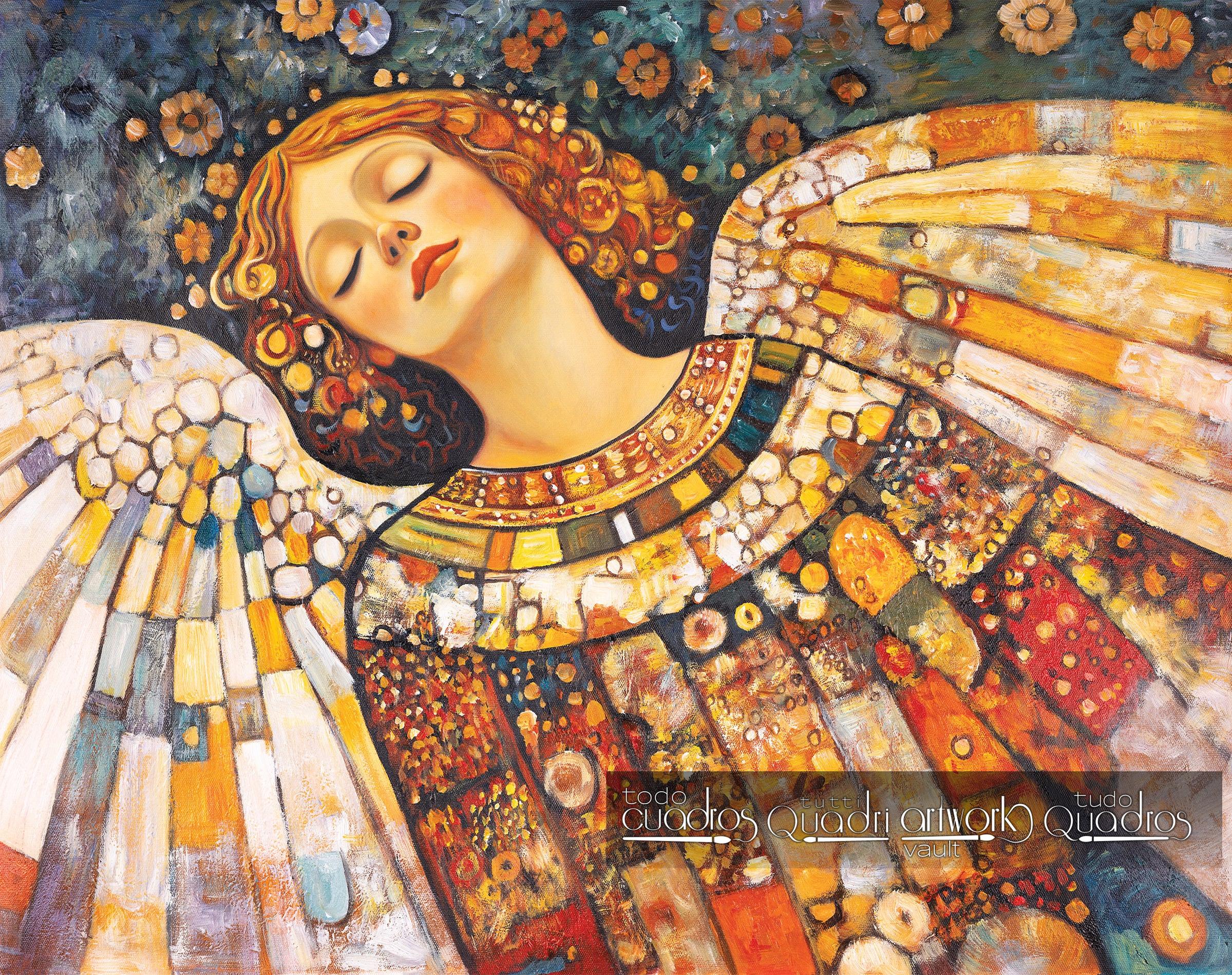 Ángel de los sueños, estilo Klimt
