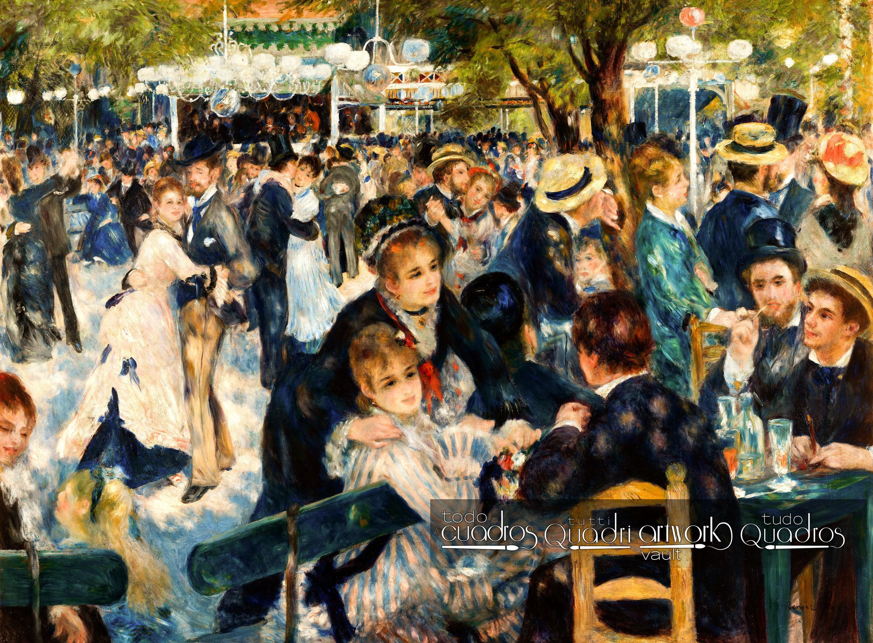 Baile en Moulin de la Galette, Renoir