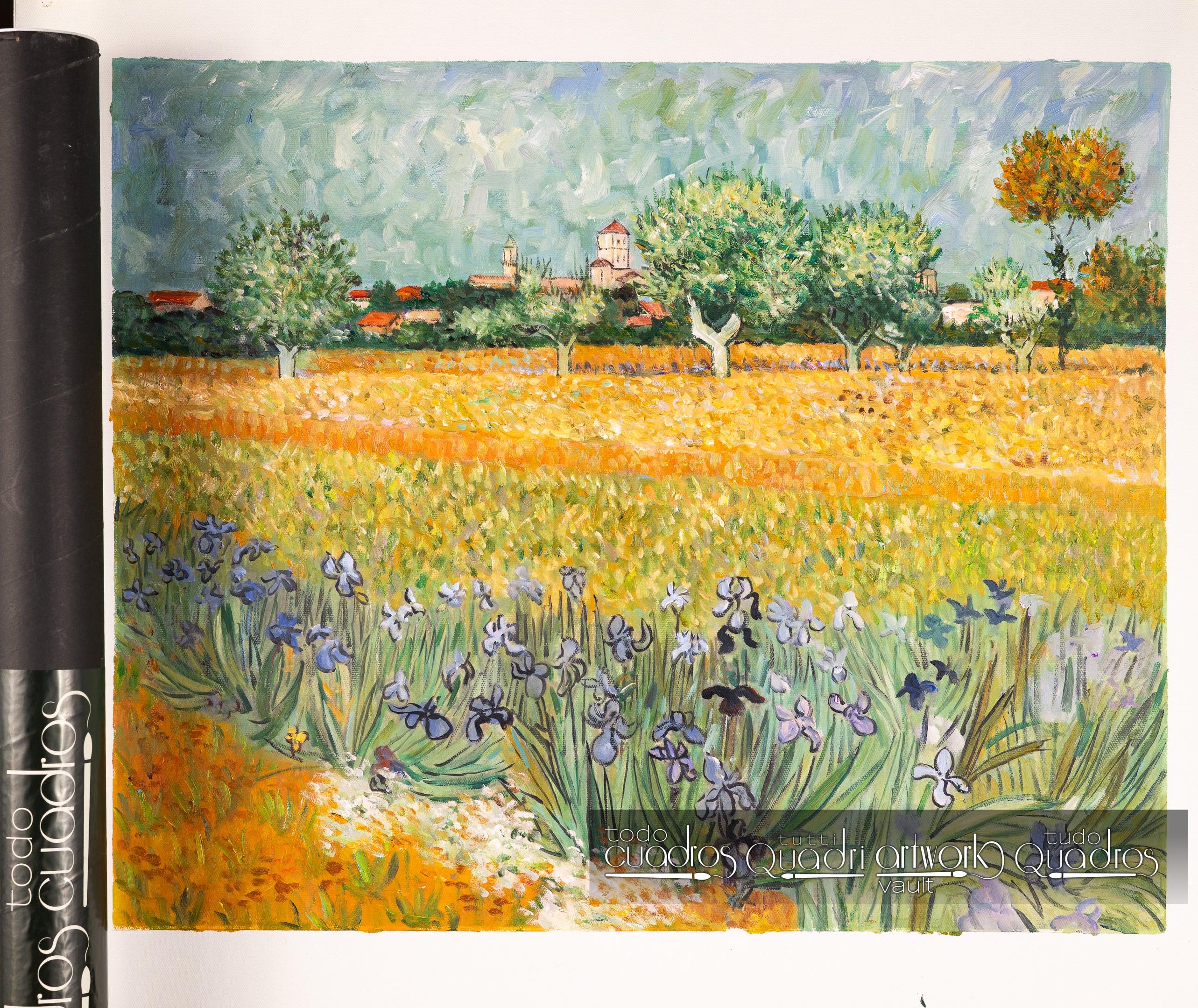 Campo con flores cerca de Arles, Van Gogh