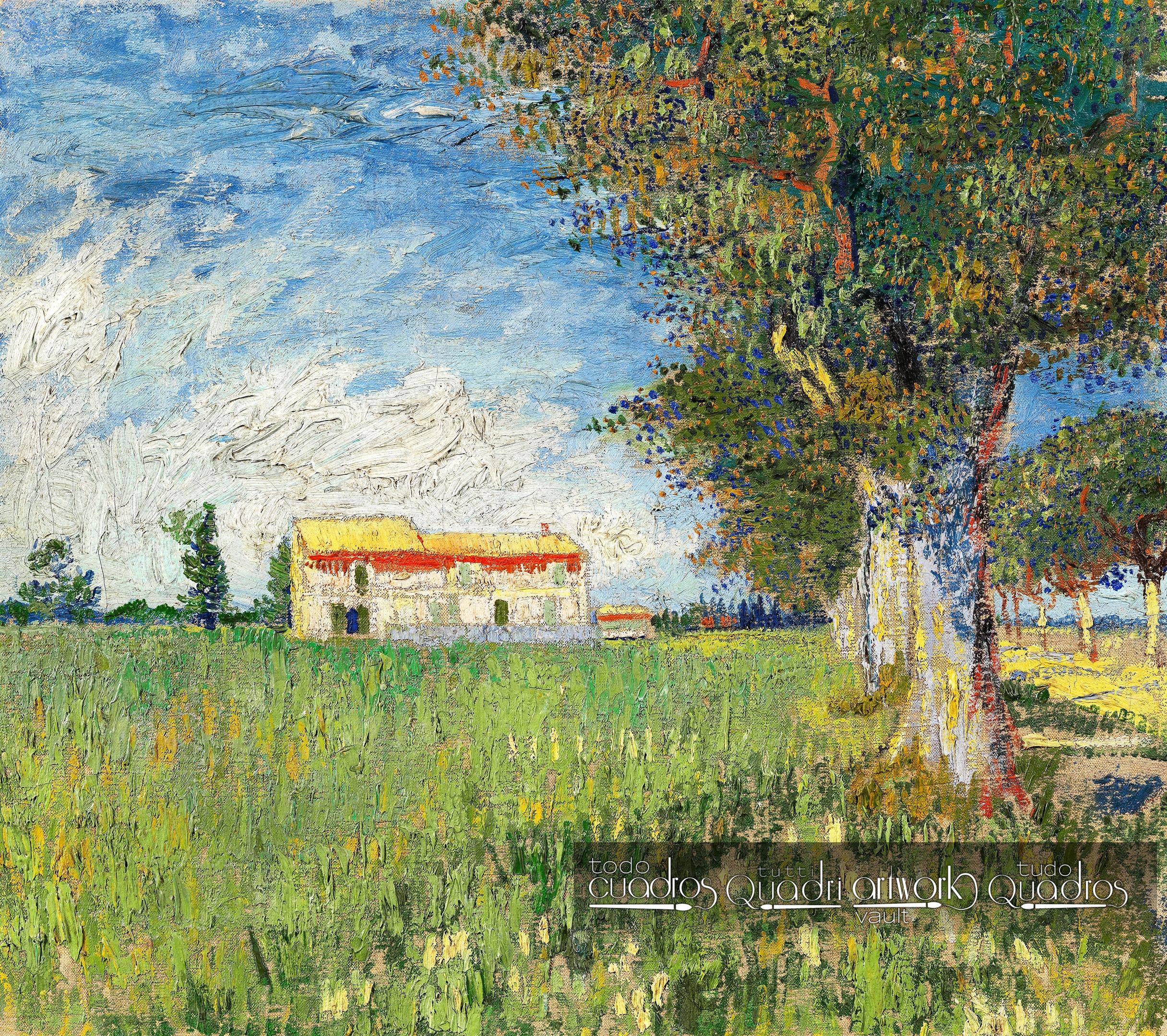 Casa en campo de trigo, Van Gogh