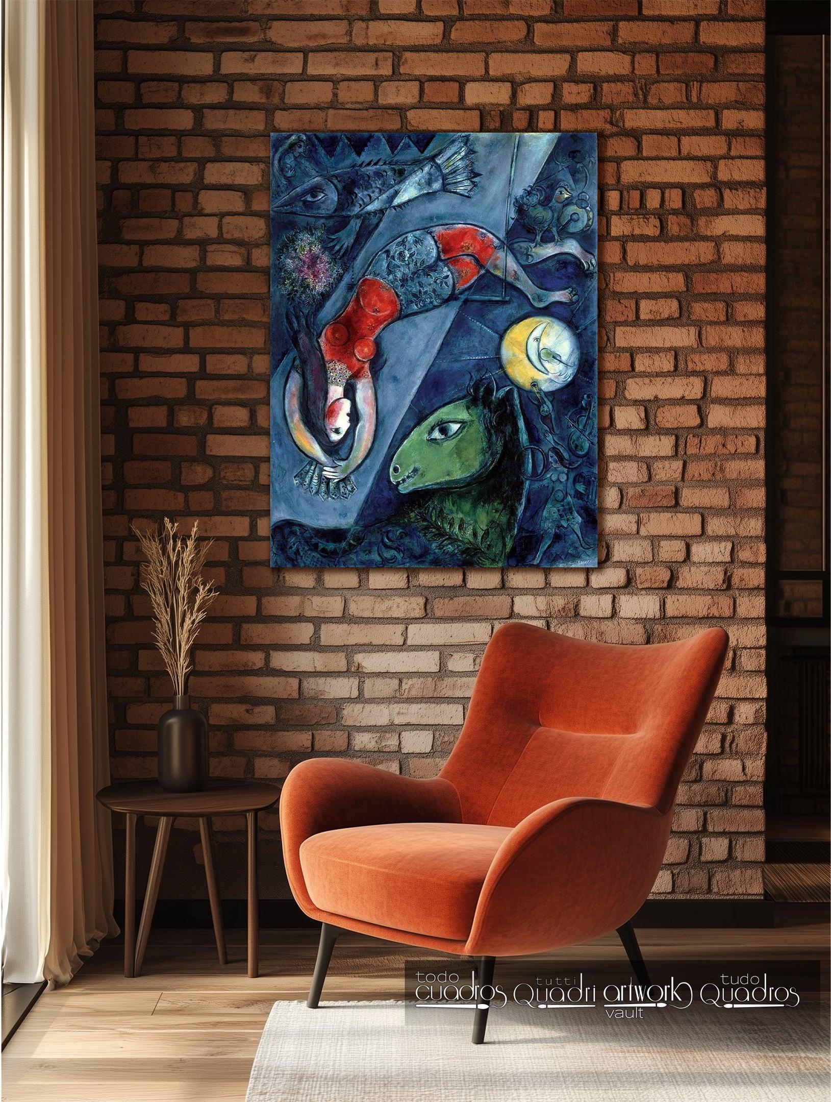 El circo azul, Chagall