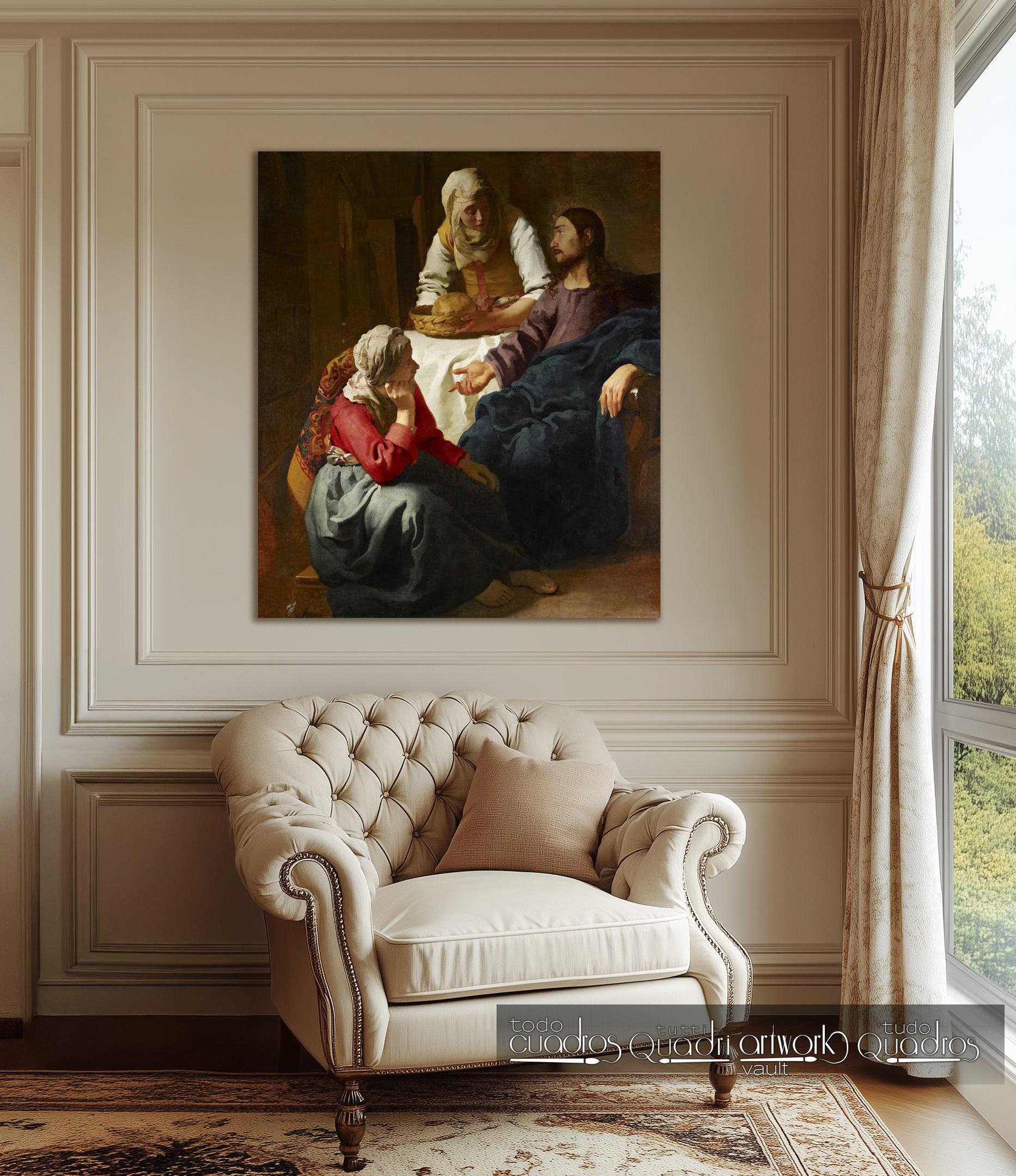 Cristo en casa de Marta y María, Vermeer