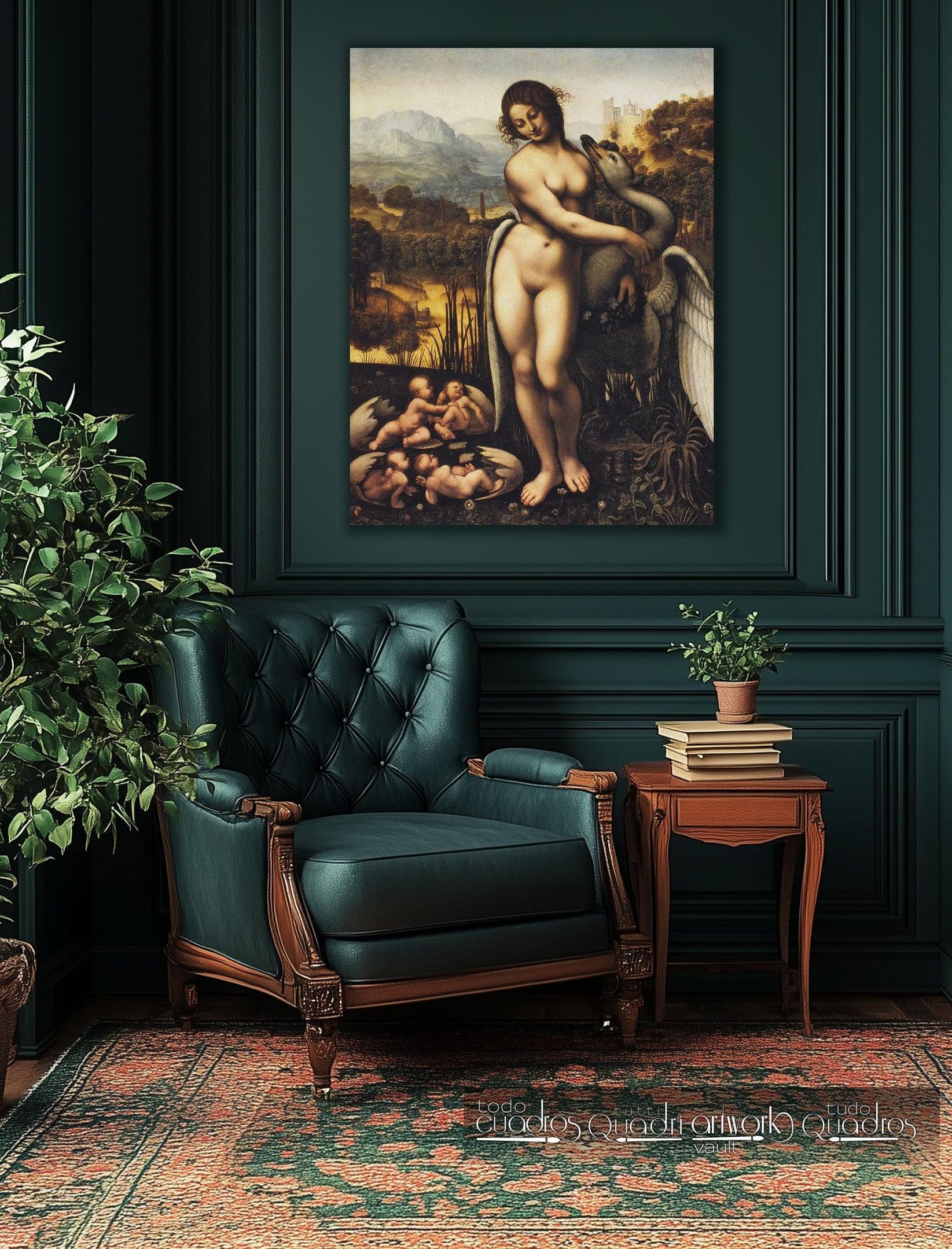 Leda y el cisne, Leonardo da Vinci