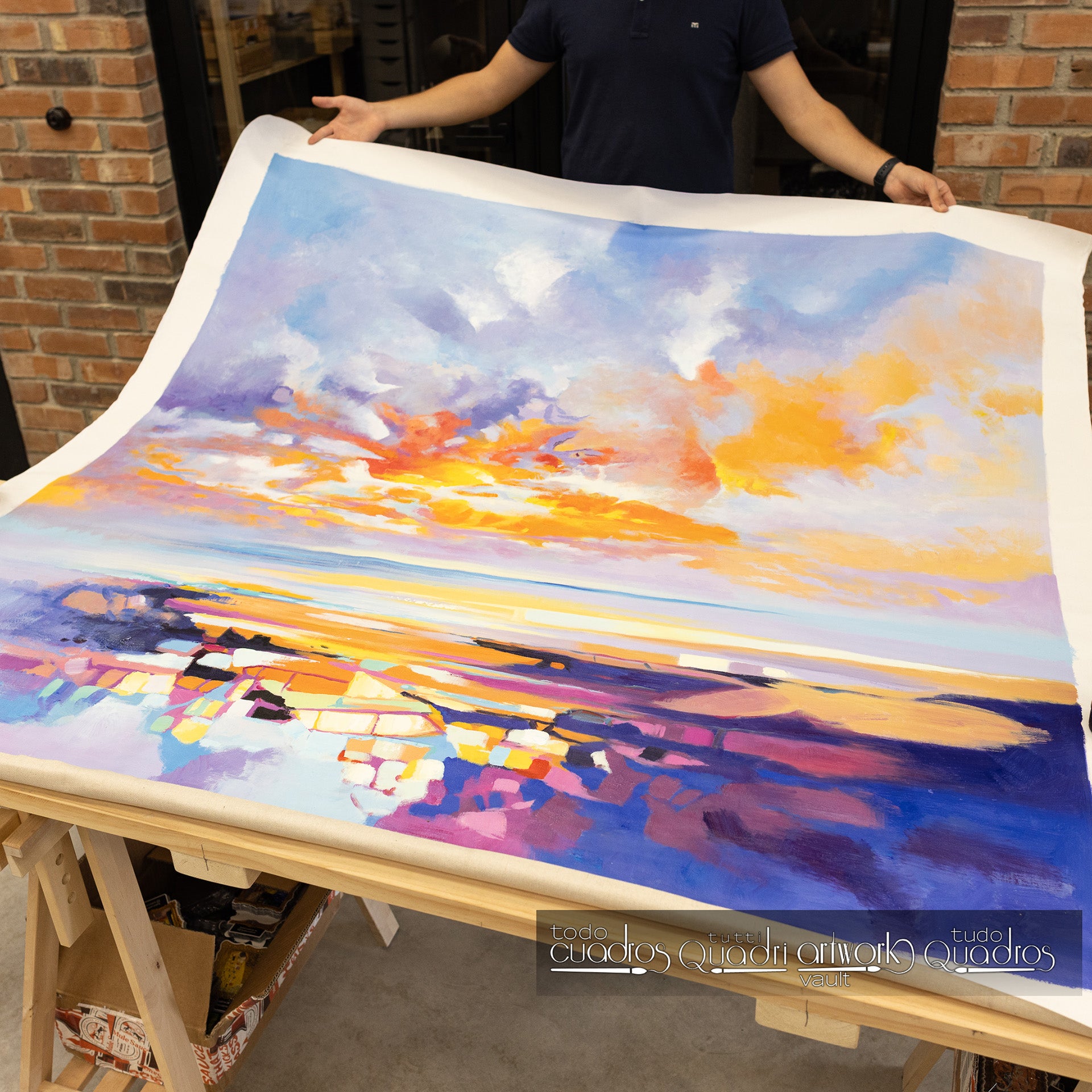 Crepúsculo de Ibiza, óleo