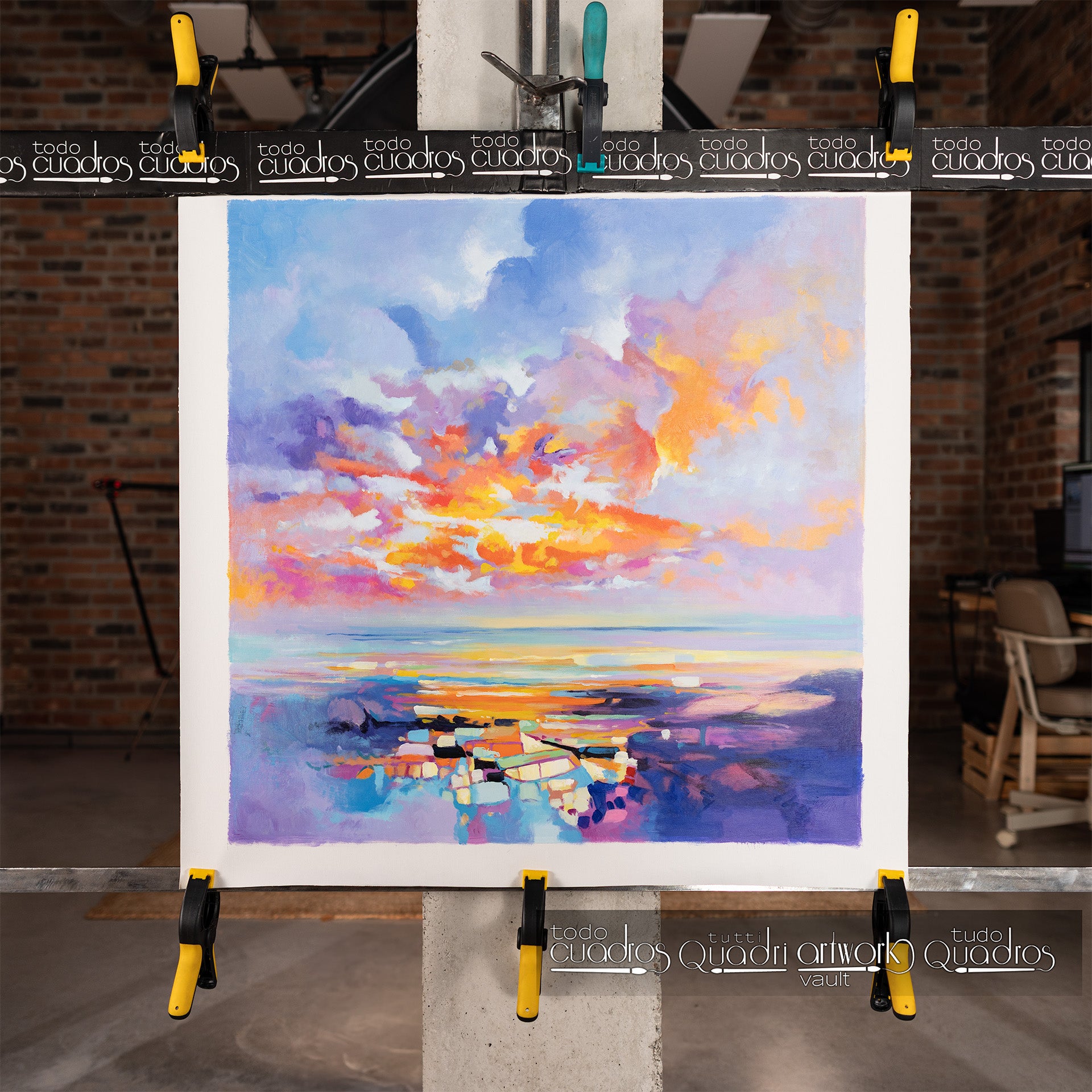 Crepúsculo de Ibiza, óleo