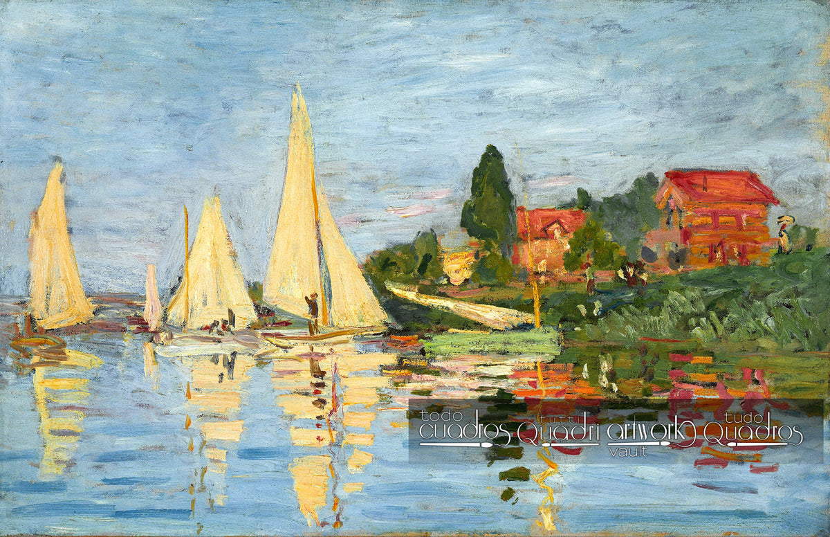 De regata en Argenteuil, Monet
