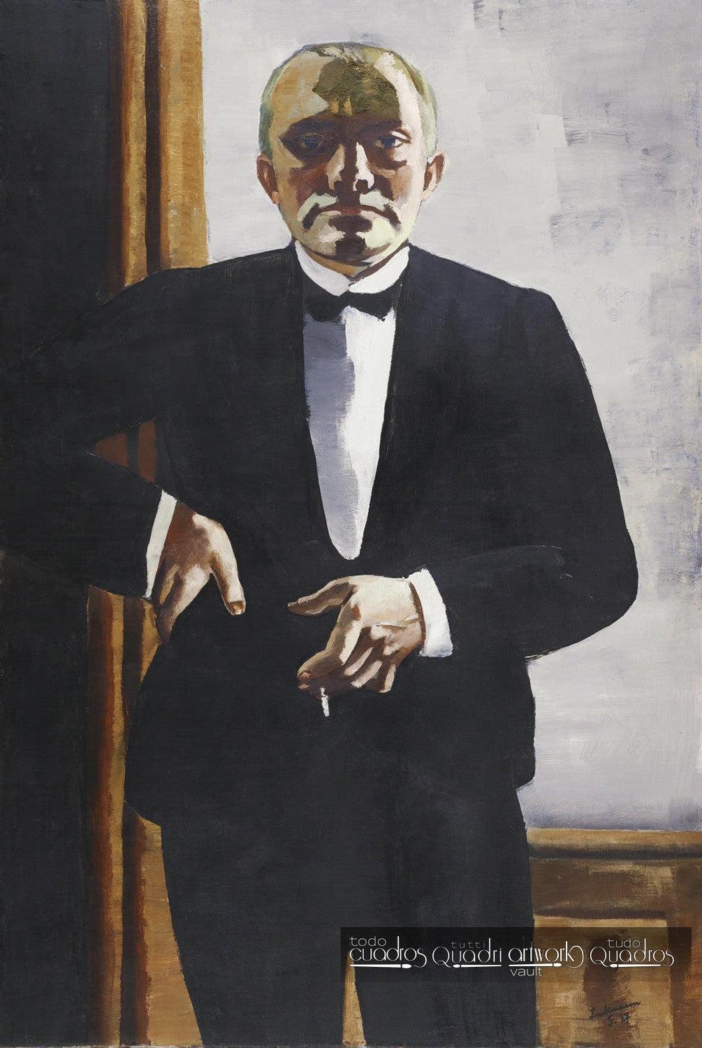 Autorretrato con esmoquin, Max Beckmann