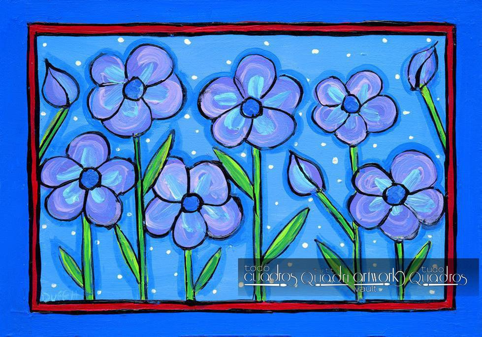 Violetas, Óleo Floral