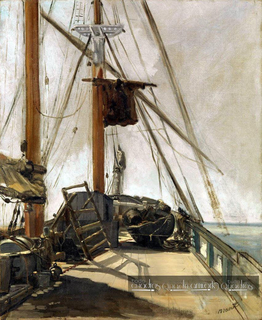 La cubierta de barco, Manet