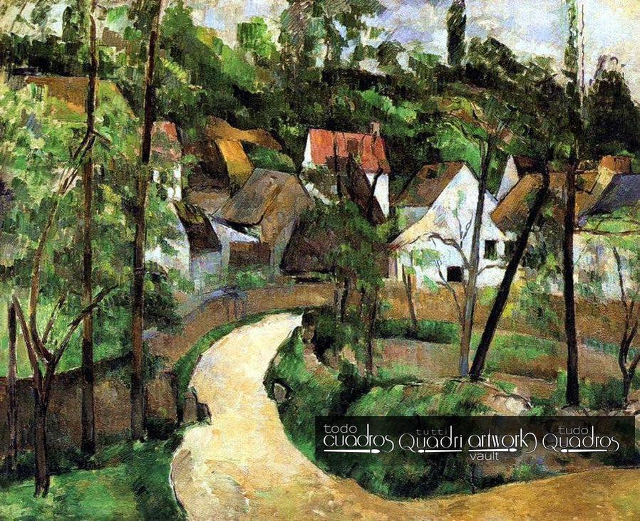 Curva en el camino, Cézanne