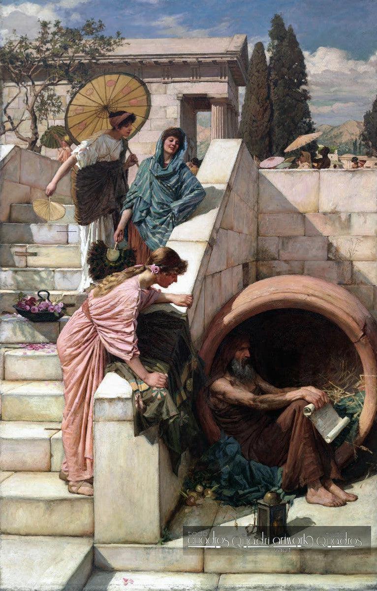 Diógenes, J. W. Waterhouse