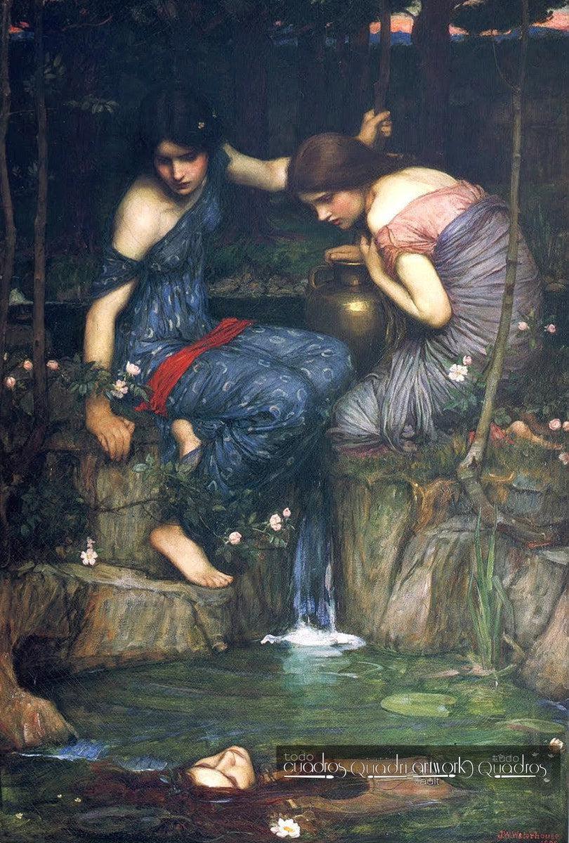 Ninfas Encuentran la Cabeza de Orfeo, J. W. Waterhouse