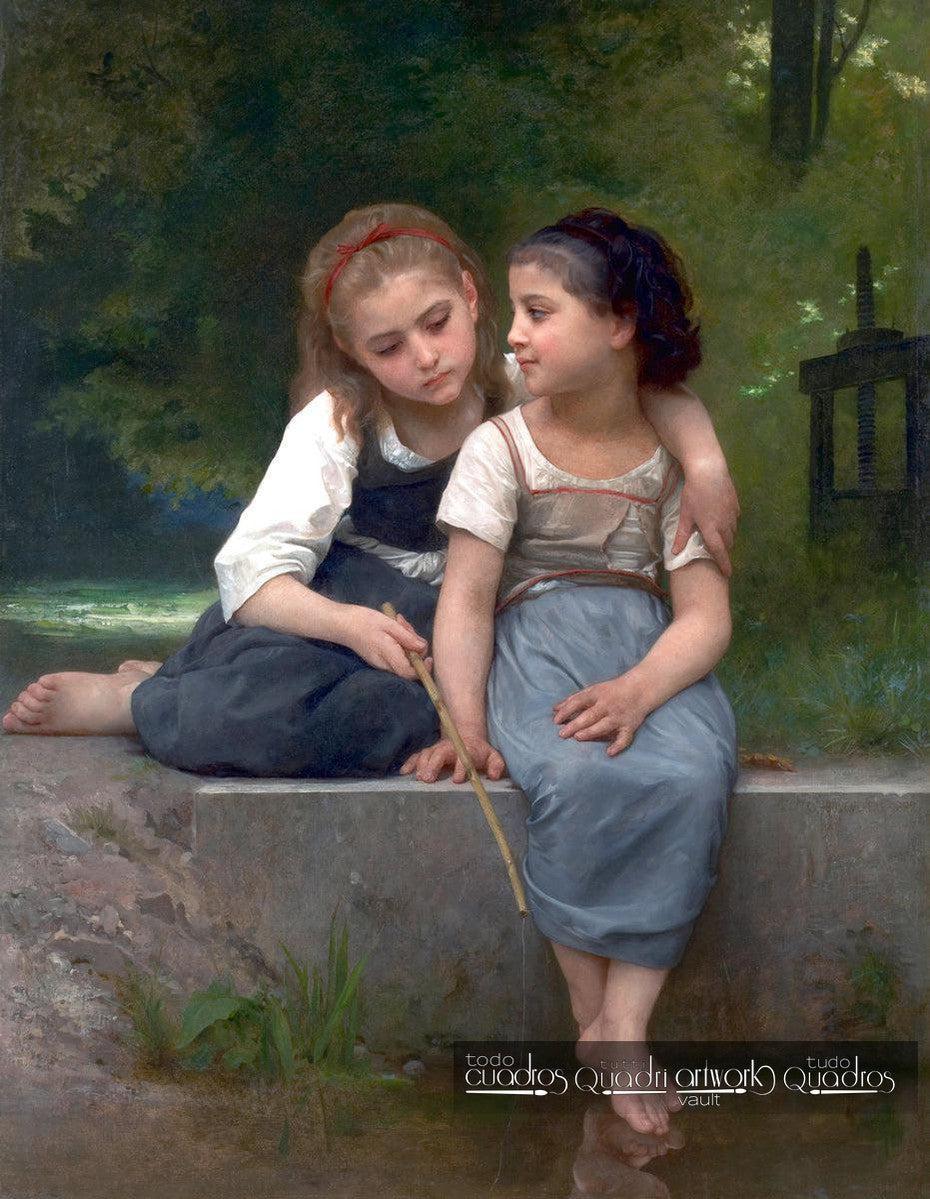 La pesca de ranas, Bouguereau