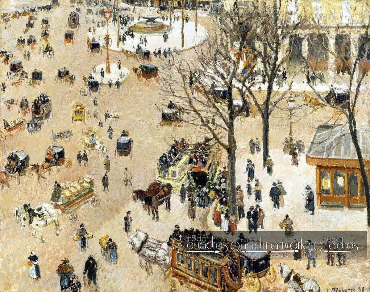 La plaza del teatro francés, Pissarro