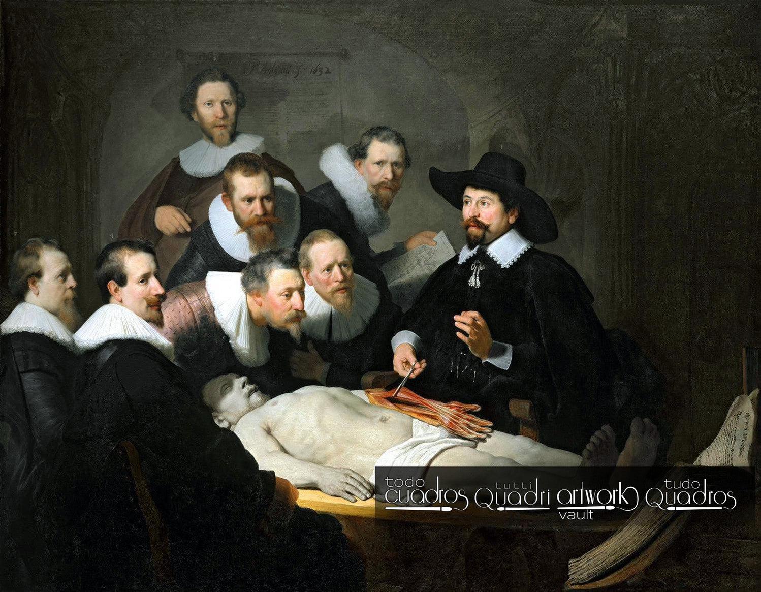 Lección de anatomía del Dr. Nicolaes Tulp, Rembrandt