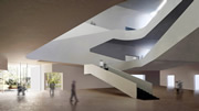 Interior moderno con escaleras