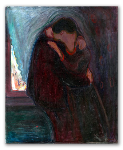 Obra "El beso" de E. Munch